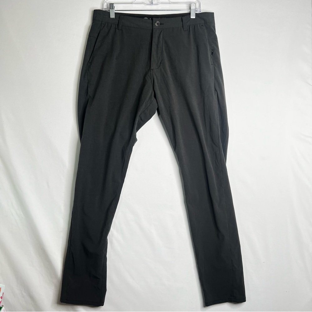 Vuori Aim Mens Technical Pants 34x31 Gray Chino Performance Stretch Athleisure